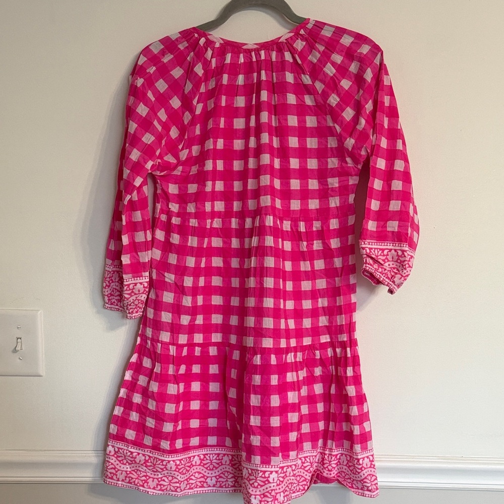 Tuckernuck Pink White Gingham Mini Dress - Picture 8 of 8